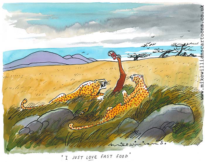 Fast Food cartoon by Mike Williams